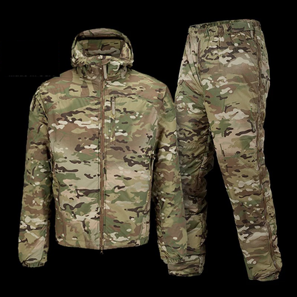 Tactical thickened men's frog suit winter coat Infra Red Resistant jacket camouflage