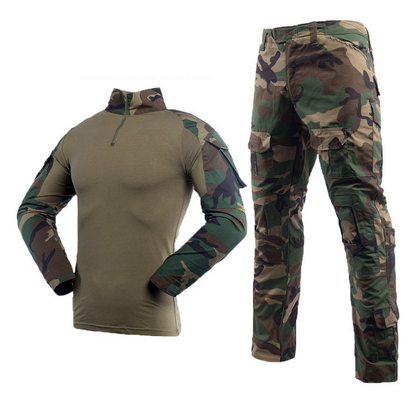 Men's Long-sleeved Outdoor Infra Red Resistant Thermal Imaging Camouflage Tactical Suit